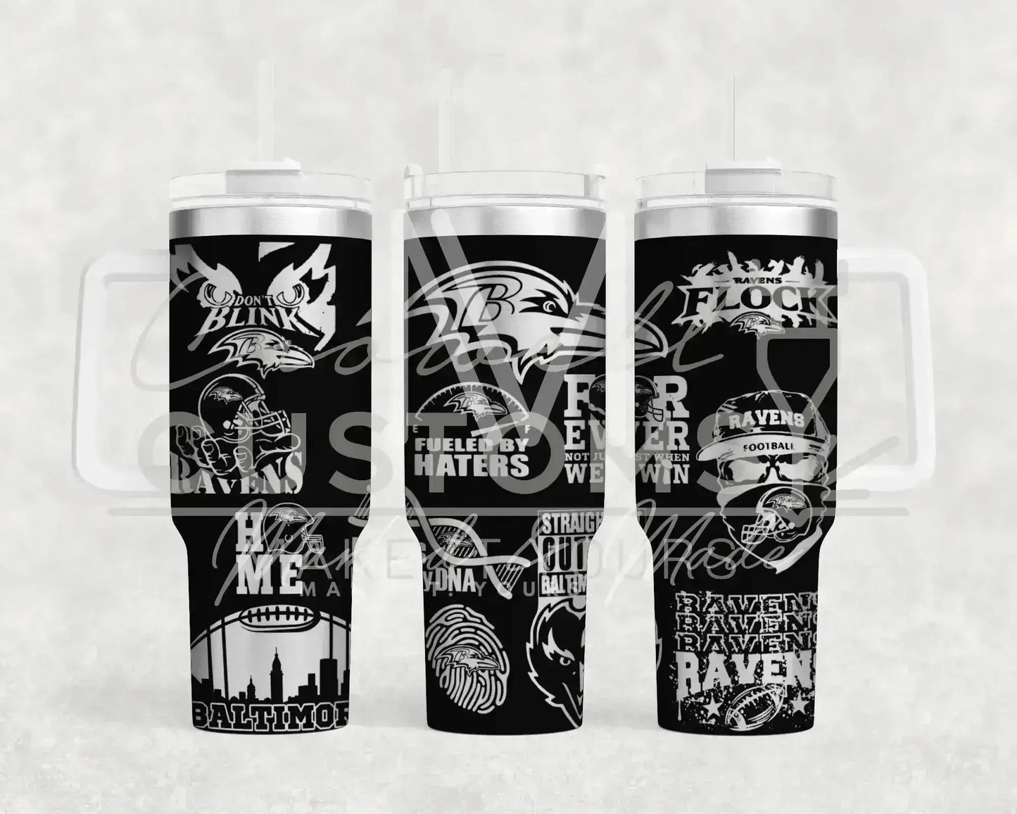 Baltimore Ravens NFL Engraved Genuine Stanley Tumbler
