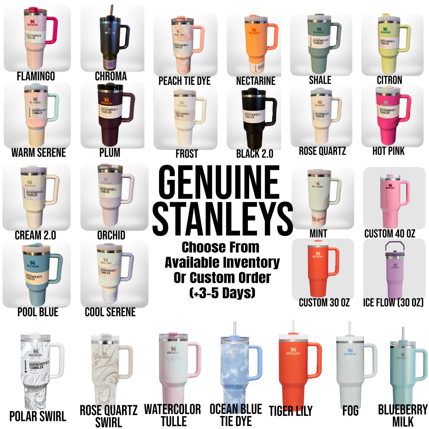 Cow Hide Western v2 Engraved Genuine Stanley Tumbler