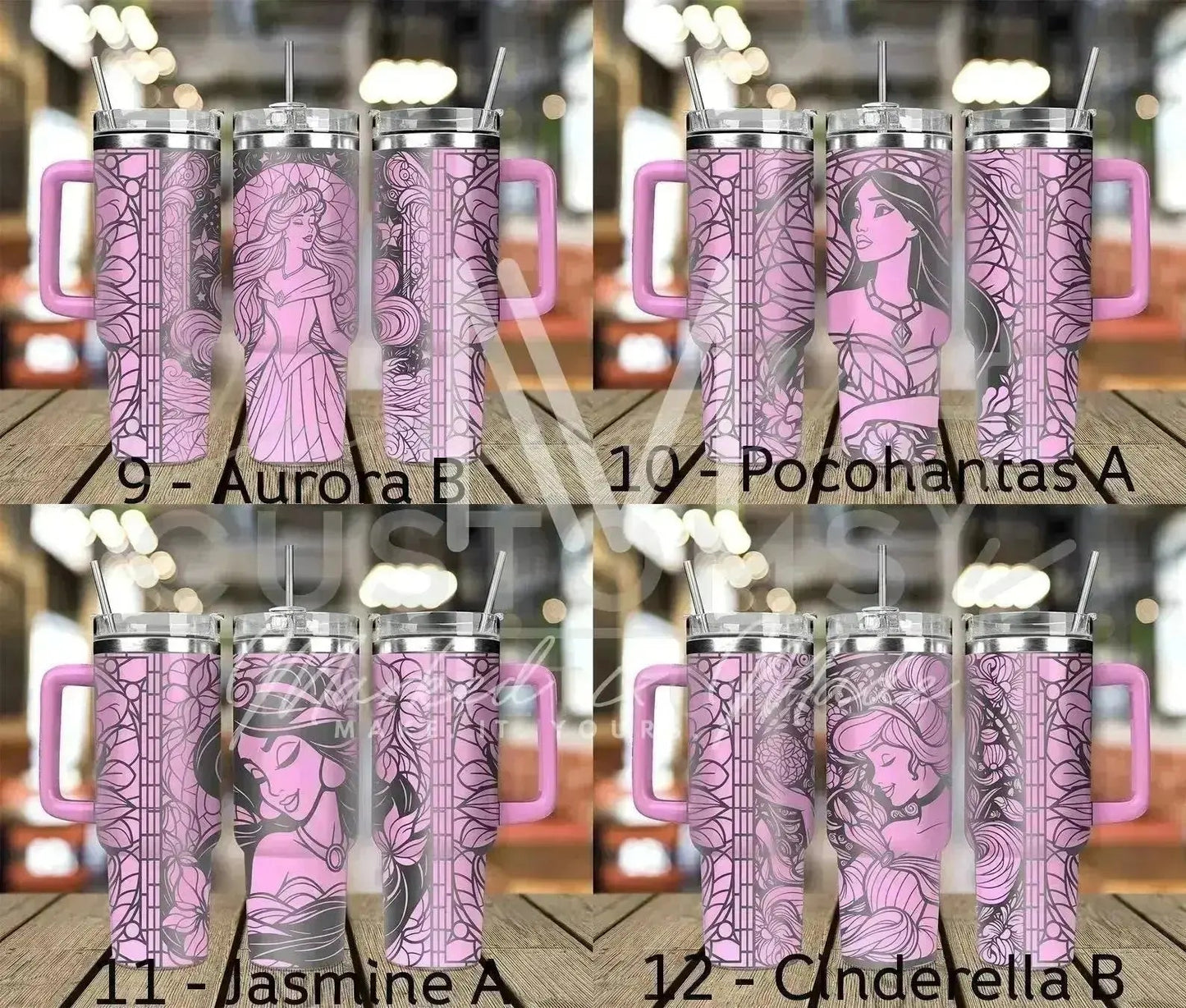Disney Princess Engraved Genuine Stanley Tumbler (Choose Design)