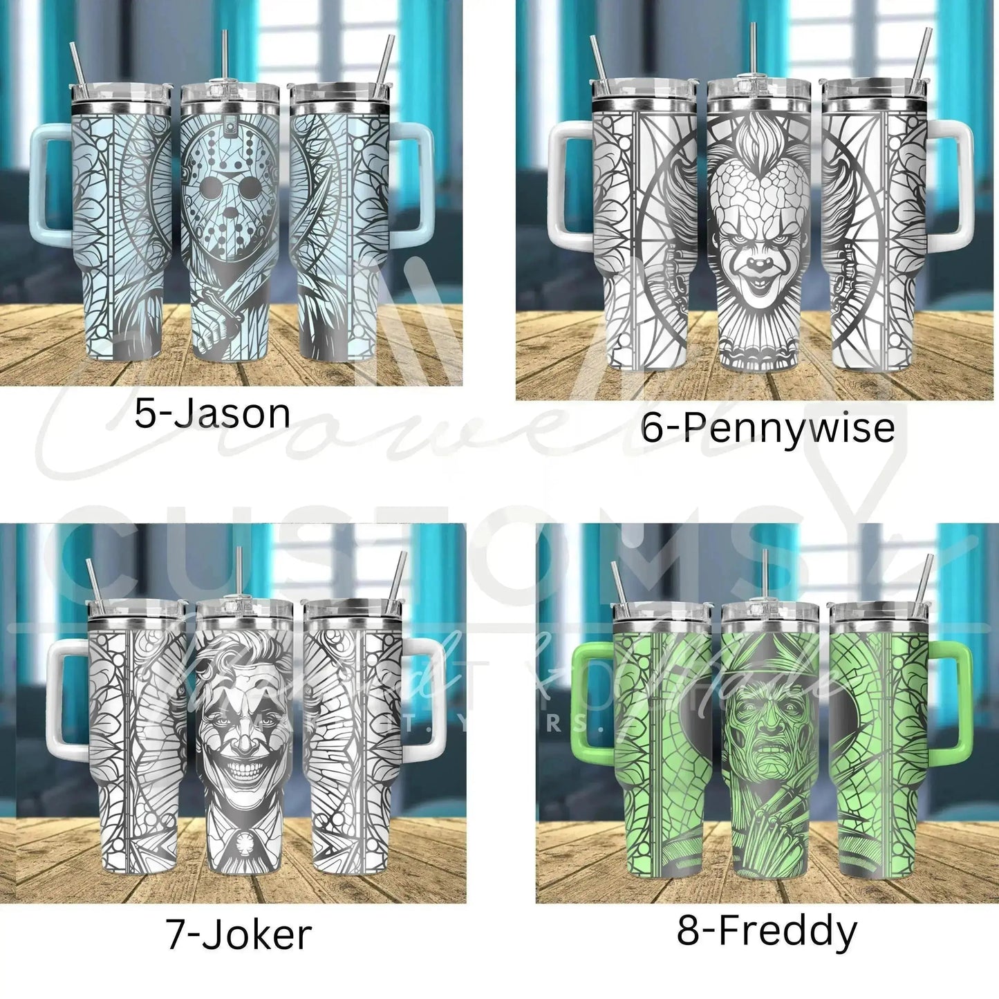 Halloween Genuine Stanley Tumbler -Choose Your Nightmare - Engraved Genuine Stanley Tumbler