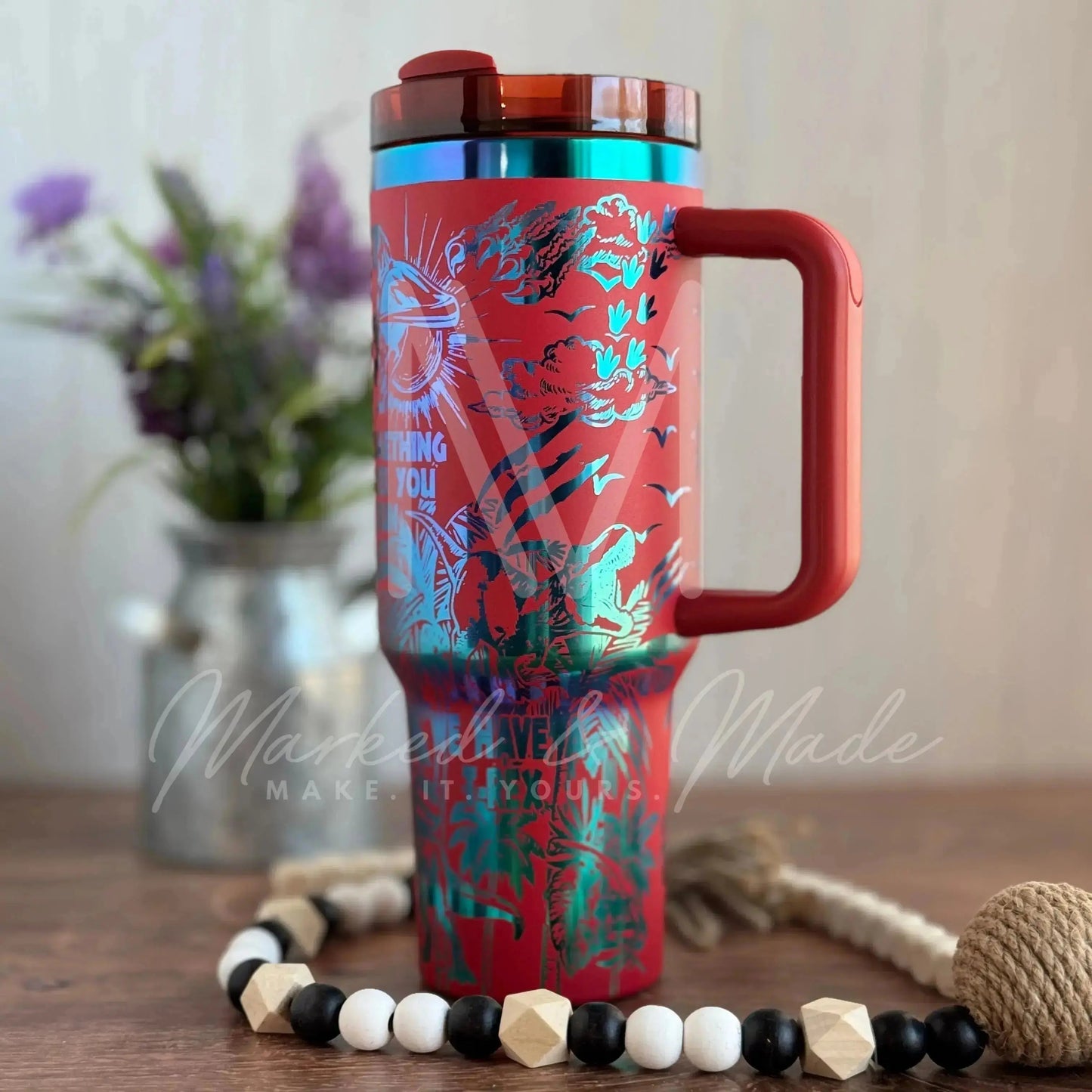 Jurassic Park Engraved Genuine Stanley Tumbler