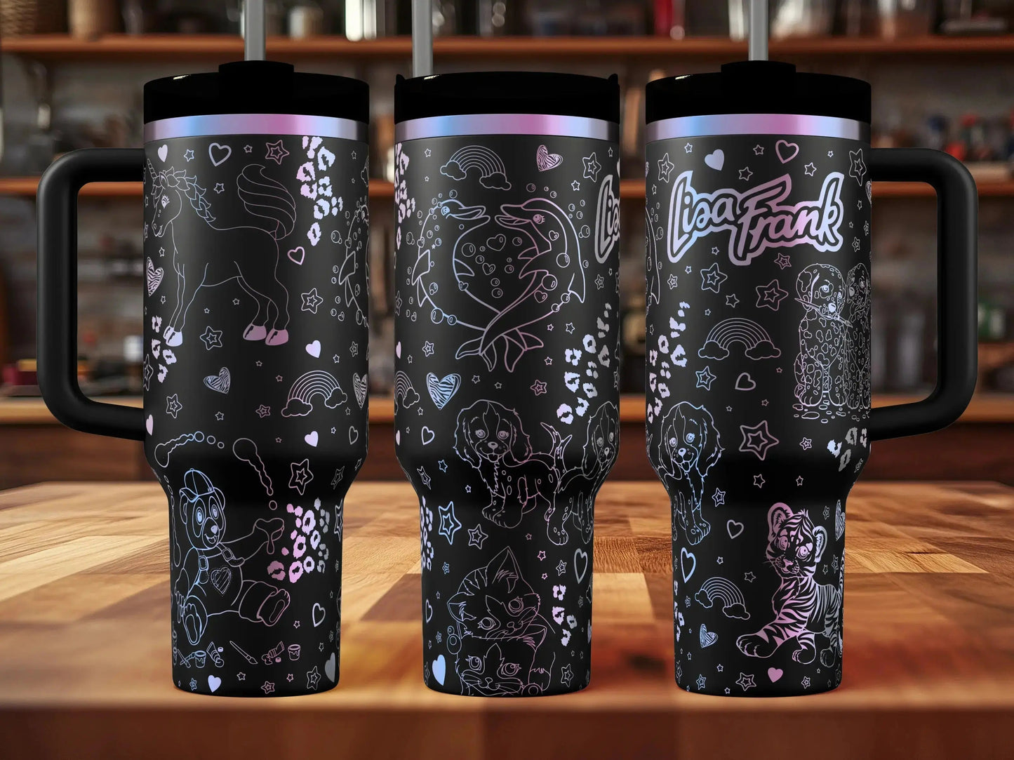 Lisa Frank Engraved Genuine Stanley Tumbler
