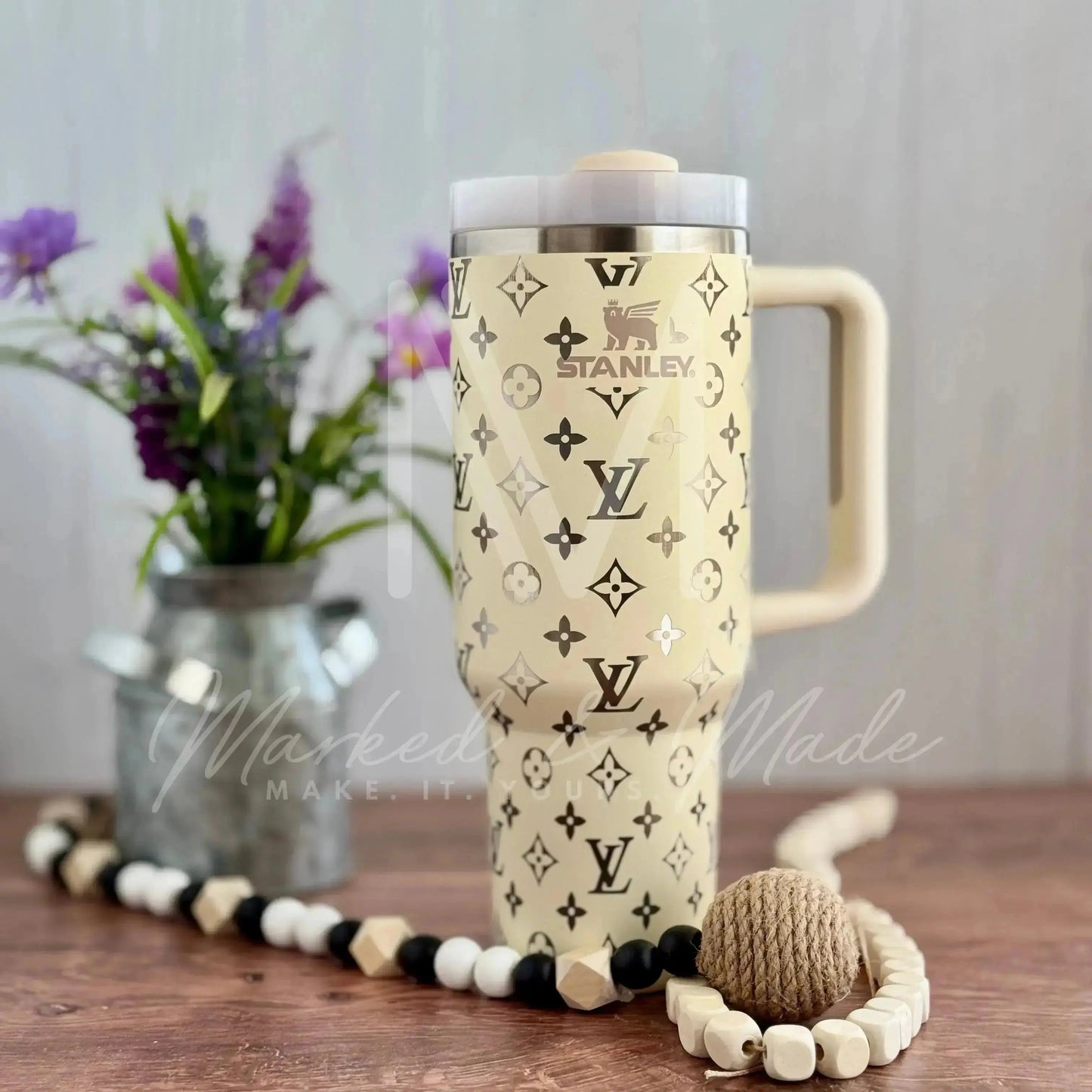 Louis Vuitton! Engraved Genuine Stanley Tumbler
