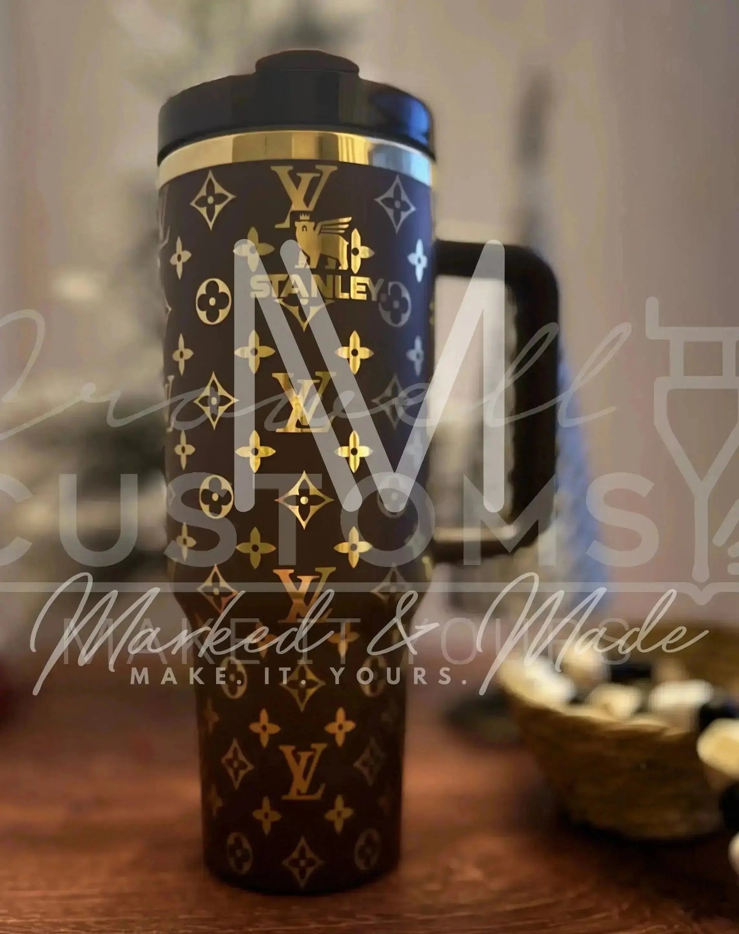 Louis Vuitton! Engraved Genuine Stanley Tumbler