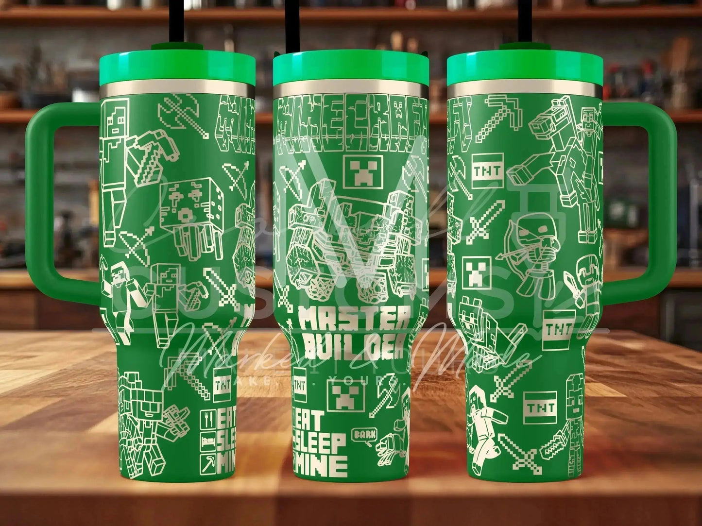 Minecraft! Master Builder Engraved Genuine Stanley Tumbler