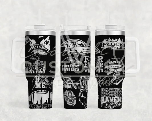 Baltimore Ravens NFL  Engraved Genuine Stanley Tumbler