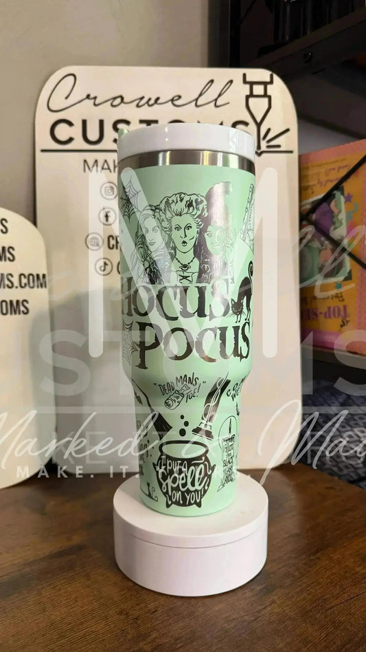 Disney Hocus Pocus Halloween Engraved Genuine Stanley Tumbler