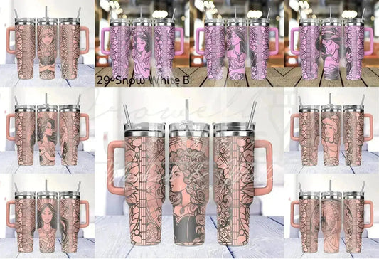 Disney Princess Engraved Genuine Stanley Tumbler  (Choose Design)
