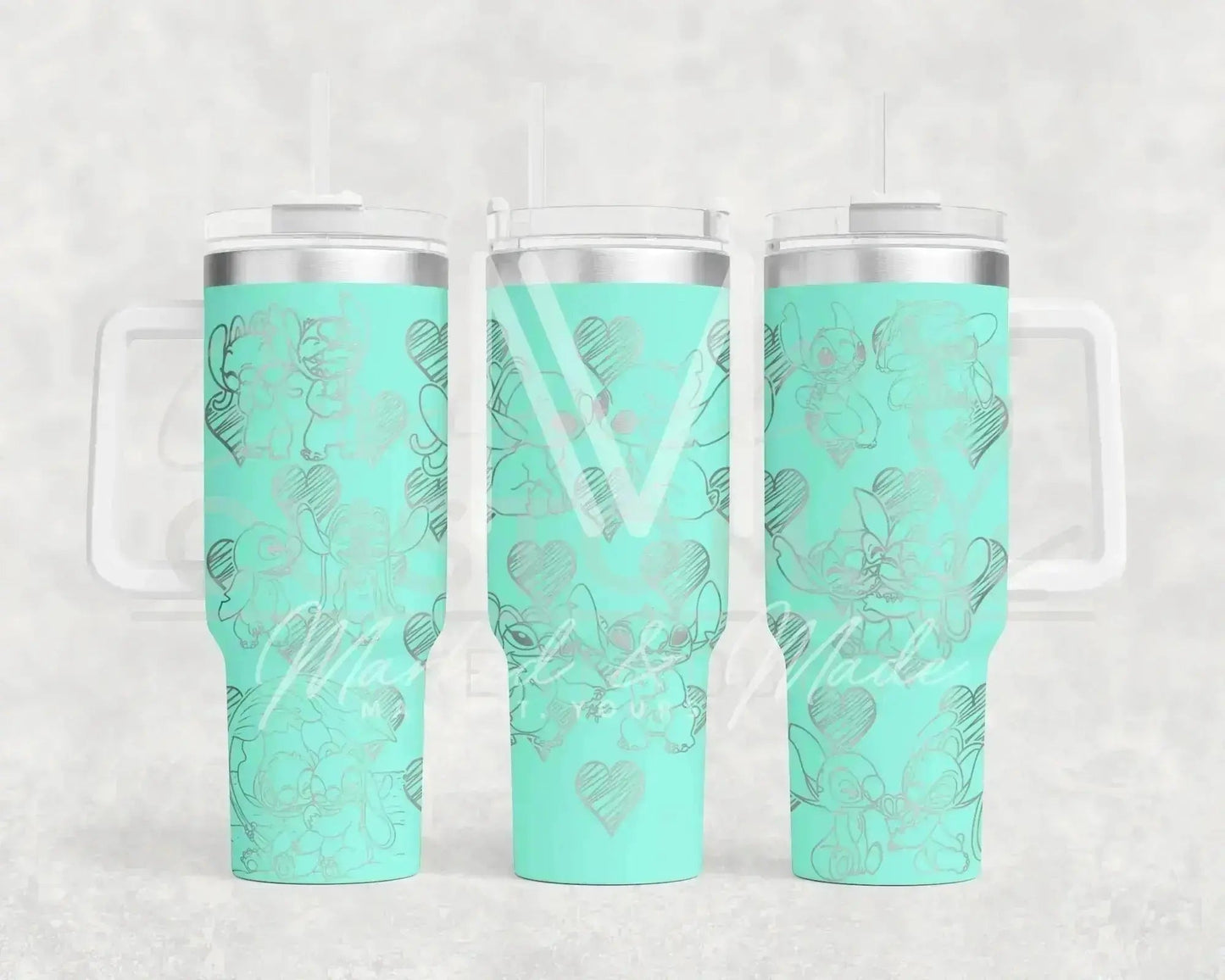 Disney Stitch Love  Engraved Genuine Stanley Tumbler