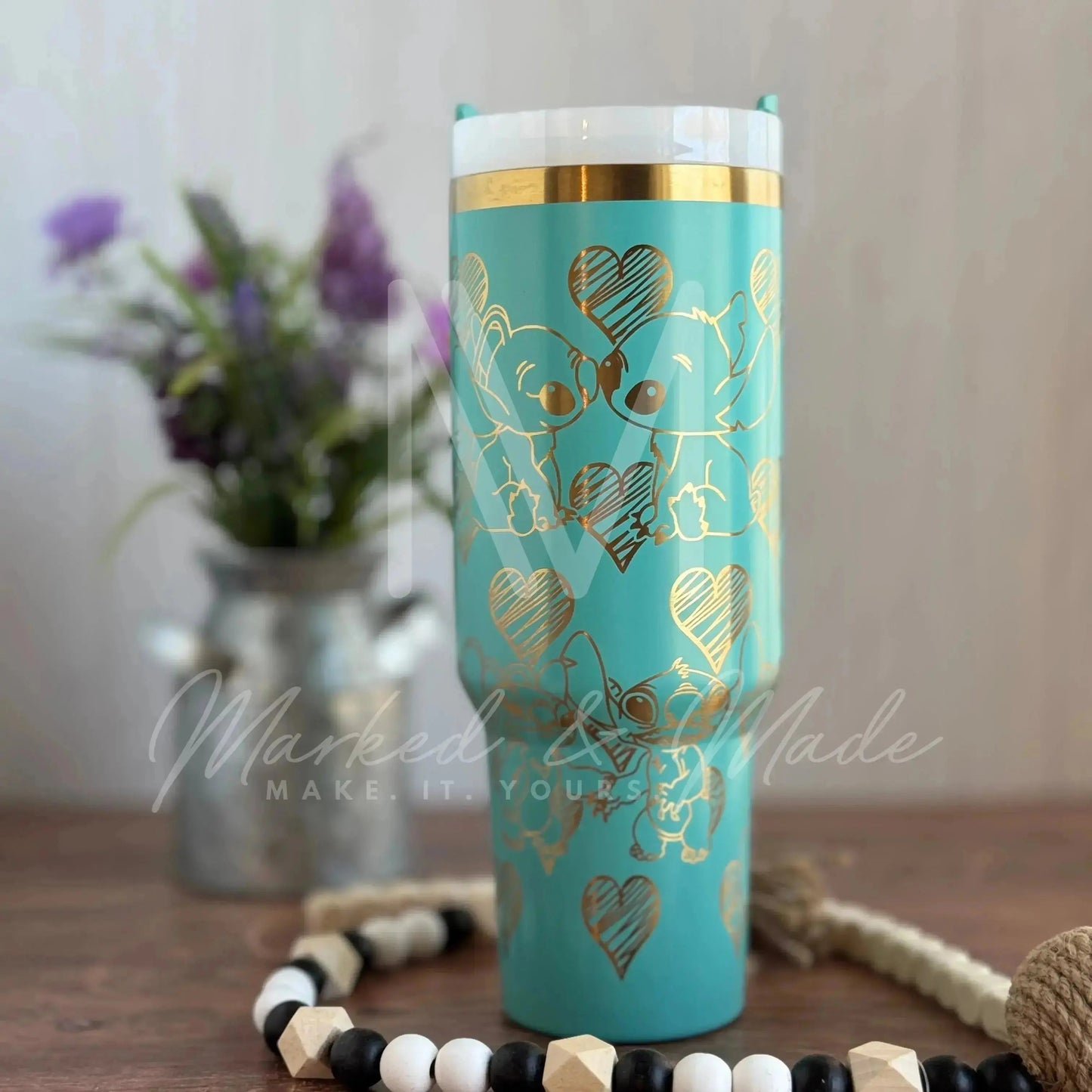 Disney Stitch Love  Engraved Genuine Stanley Tumbler