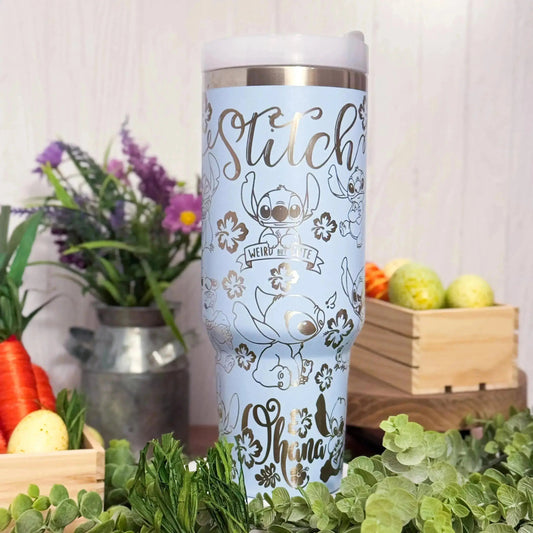 Disney Stitch Stay Weird  Engraved Genuine Stanley Tumbler