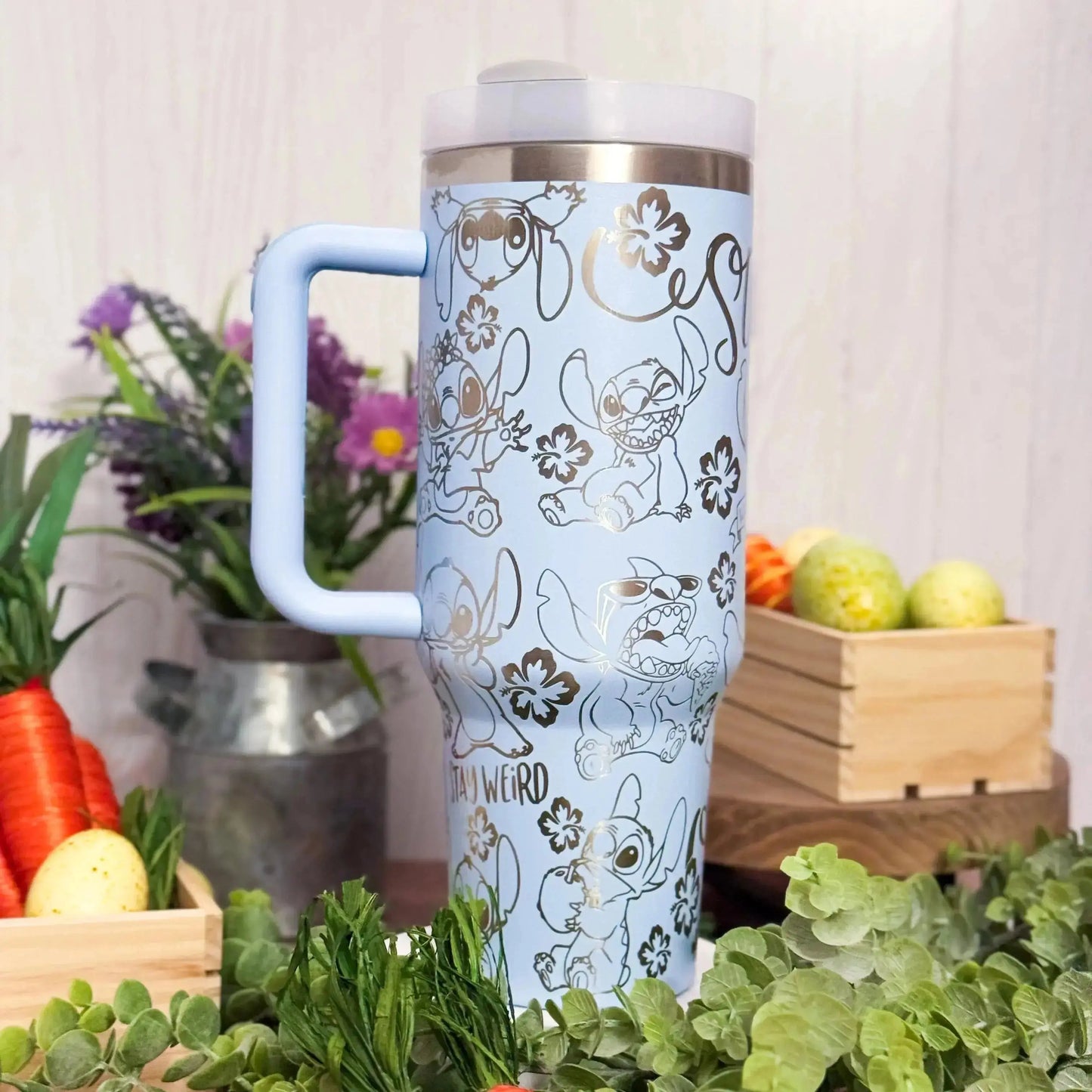 Disney Stitch Stay Weird  Engraved Genuine Stanley Tumbler