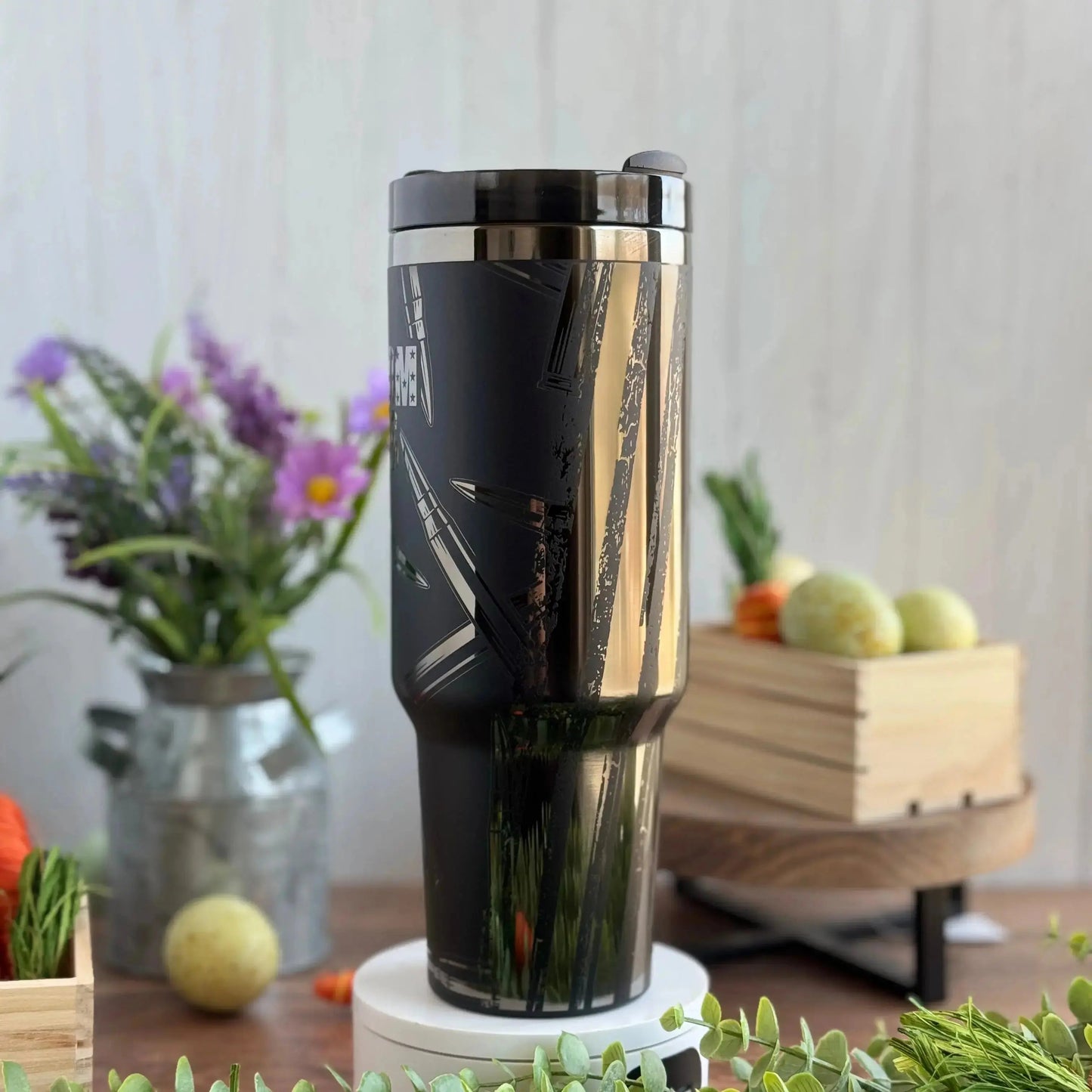 Freedom Seeds | America | Large Caliber Bullet | USA - Engraved Genuine Stanley Tumbler