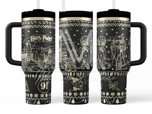 Harry Potter Christmas - Sweater  Engraved Genuine Stanley Tumbler