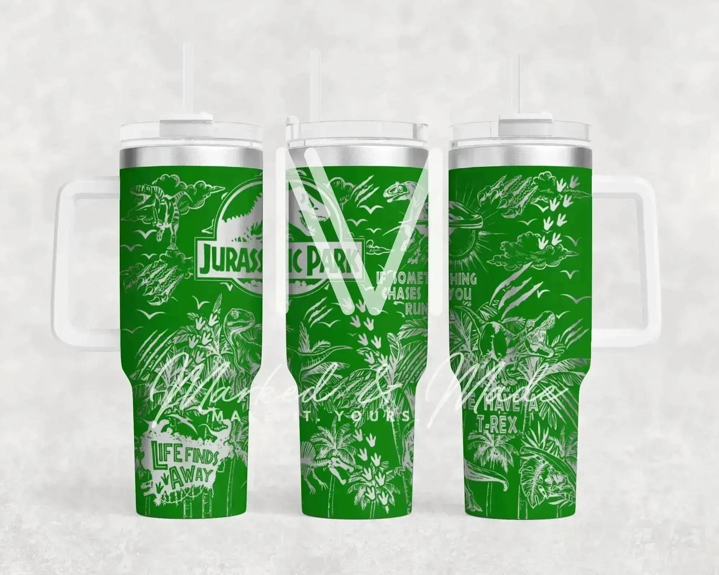 Jurassic Park Engraved Genuine Stanley Tumbler
