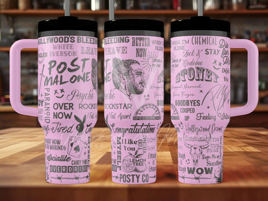 Post Malone Engraved Genuine Stanley Tumbler