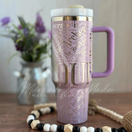 Taylor Swift Eras Engraved Genuine Stanley Tumbler